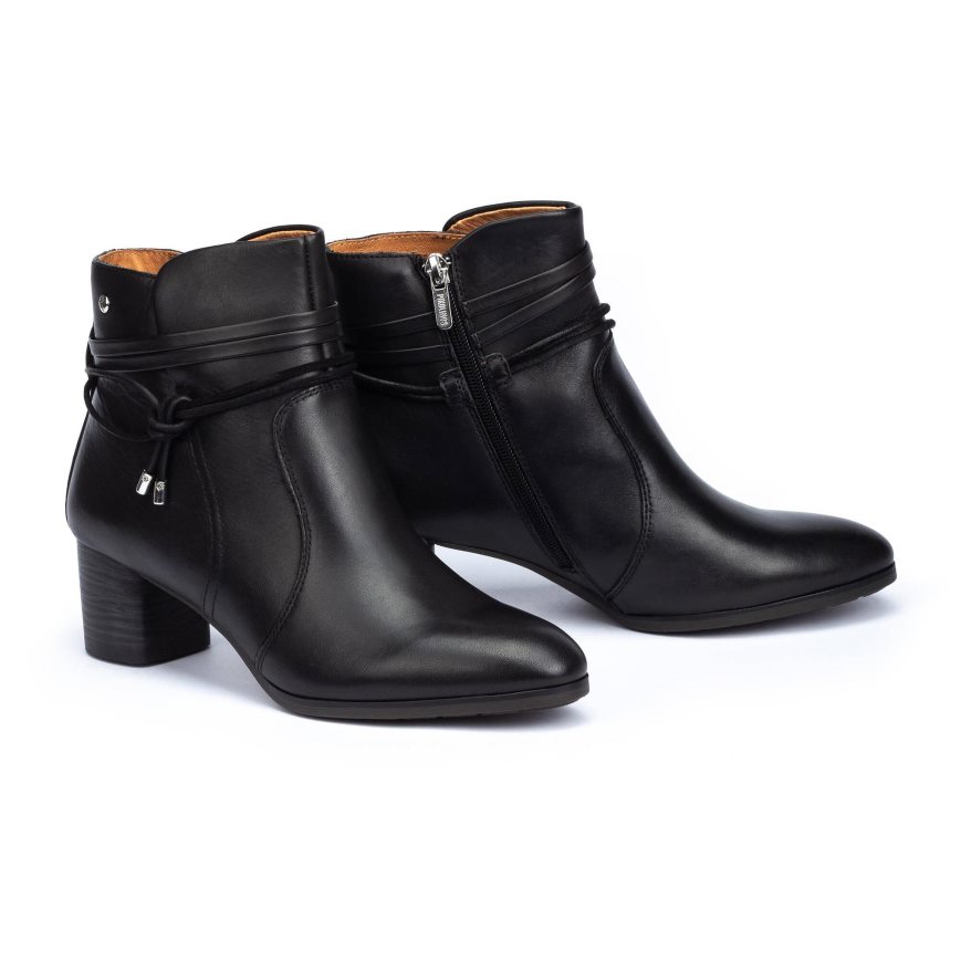 Women's Pikolinos CALAFAT Ankle Boots Black | NZ Y758193